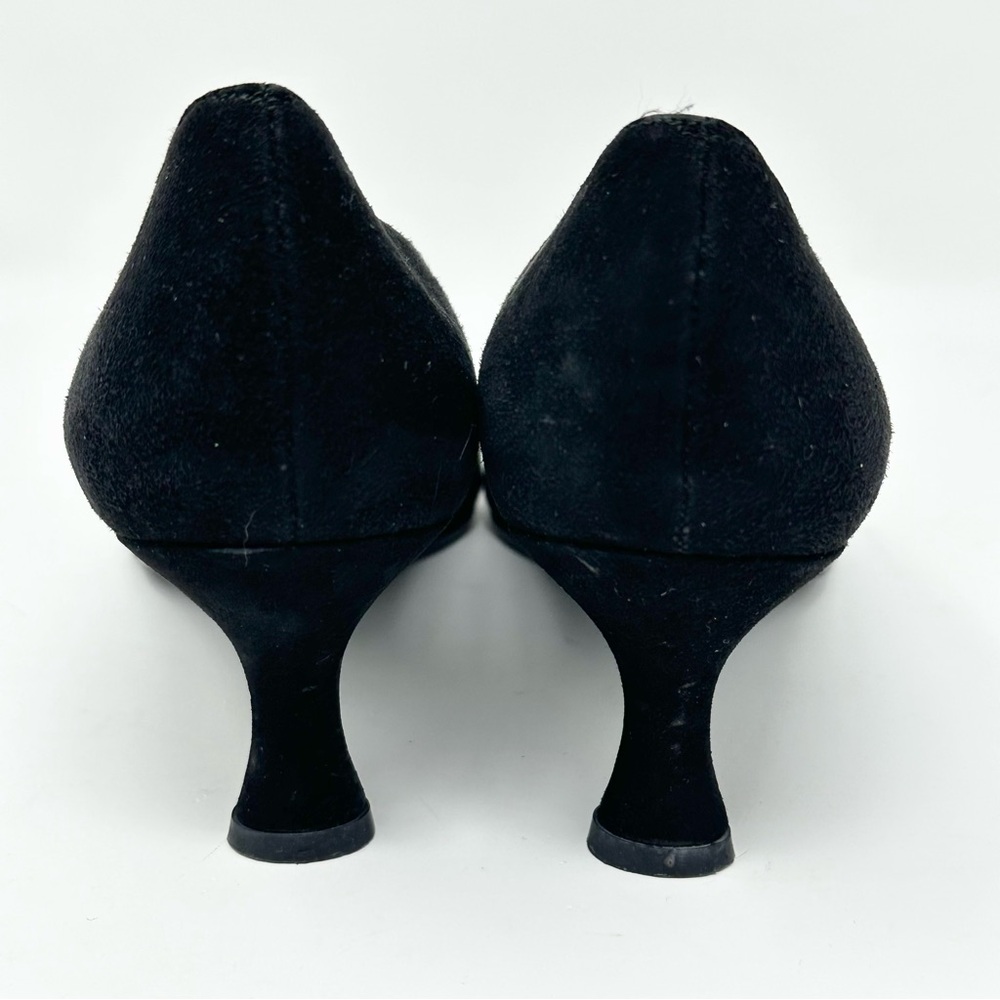 Stuart Weitzman 8.5 Narrow Width Black Suede Poin… - image 7